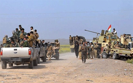 Los peshmerga se hacen con el control de una ruta de suministro de Daesh Kurdos y ayzidíes inician una gran ofensiva para liberar Sinyar